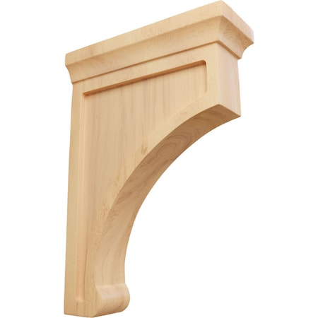 Ekena Millwork 2 1/2"W x 7"D x 10"H Large Gomez Wood Bracket, Red Oak BKTW02X07X10GORO